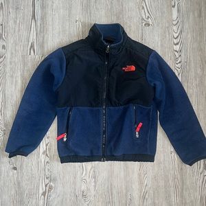 The North Face Boys sz 7/8 Blue Fleece Zip